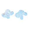 Transparent Spray Painted Glass Beads GLAA-N035-025-C03-2