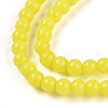 Baking Painted Opaque Glass Beads Strands GLAA-T032-P4mm-16-3