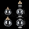   DIY Empty Globe Ball Pendant Making Kit DIY-PH0021-42-2