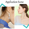 SUNNYCLUE 40Pcs Brass Leverback Earring Findings KK-SC0005-65-5