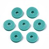 Handmade Polymer Clay Beads X-CLAY-Q251-6.0mm-37-2