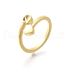 Brass Cuff Rings for Women RJEW-U044-D-4