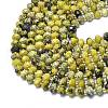 Natural Yellow Turquoise(Jasper) Beads Strands G-P573-A56-01-3