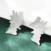 Brass Stud Earrings EJEW-M066-02P-1