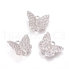 Brass Micro Pave Cubic Zirconia Links ZIRC-L070-80-2