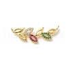 Rack Plating Brass with Cubic Zirconia Pendants KK-Z086-47-1