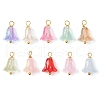 20Pcs Glass Beads Pendants PALLOY-JF03103-1