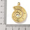 Brass and Glass Pendants KK-M300-05G-01-3