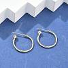 Brass Stud Earrings EJEW-L245-001LG-3