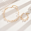 Plastic Imitation Pearl Beads Multilayer Bracelets & Necklaces Sets WM2315-5