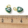 Brass Enamel Charms KK-S518-03B-G-3