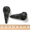 Natural Druzy Black Quartz Pendants G-M417-06K-3