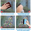 4Pcs 4 Patterns PVC Colored Laser Stained Window Film Adhesive Static Stickers STIC-WH0008-008-4