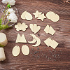 DIY Dangle Earring Making Kits WOOD-TA0001-44-3