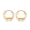 Brass Hoop Earring Finding KK-N261-60G-1