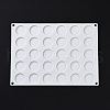 DIY Flat Round Wax Seal Stamp Silicone Mats AJEW-A038-02-3