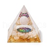 Orgonite Pyramid Resin Energy Generators DJEW-D013-01G-1