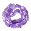 Natural Dyed Malaysia Jade Beads Strands G-B137-B02-01B-3