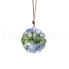 Flower Faceted K9 Glass Suncatchers PW-WG401CC-01-4
