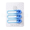 Spray Painted Iron Alligator Hair Clips for Girls PHAR-A011-01A-1