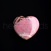 Natural Rhodonite Love Heart Stone PW-WG32553-11-1