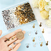 SOFPLATE 200Pcs 4 Colors Tibetan Style Alloy Glue-on Flat Pad Bails FIND-SP0001-84-3