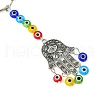 Tibetan Style Alloy Keychains KEYC-JKC01078-5
