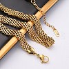 8MM 304 Stainless Steel Mesh Chain Necklaces NJEW-Q013-04G-4