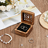 Hollow Wood Medal Storage Magnetic Boxes CON-WH0088-93C-01-5