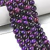 Natural Tiger Eye Beads Strands G-B133-A02-6MM-04-2