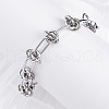Tarnish Resistant 304 Stainless Steel Link Chain Bracelets X-BJEW-Z011-09P-4
