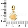 Sun 304 Stainless Steel Pendant Decorations STAS-R159-63G-3