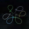 Luminous Silicone Cable Zip Ties AJEW-P104-01F-1