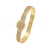 Rack Plating Brass Micro Pave Cubic Zirconia Hinged Bangles BJEW-H624-06E-G-4