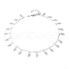 304 Stainless Steel Leaf Pendant Necklaces NJEW-JN03293-04-1