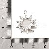 304 Stainless Steel Pendants STAS-C122-12P-3