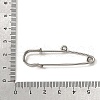 304 Stainless Steel Safety Pins Brooch Findings STAS-K252-05A-P-01-3
