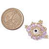 Seed Beads Beaded Charms PALLOY-MZ00344-01-2