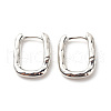 Brass Oval Hoop Earrings for Women EJEW-G306-02P-1