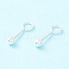925 Sterling Silver Stud Earring Findings STER-P047-04B-S-2