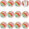   12Pcs Transparent Glass Beads GGLA-PH0001-59-1