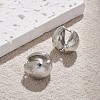 Textured Teardrop Brass Hoop Earrings for Women EJEW-U055-26P-1
