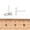 S925 Sterling Silver Stud Earrings EJEW-P305-02E-P-5