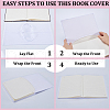 CRASPIRE 3Pcs Elastic Fabric Book Covers DIY-CP0007-42A-6