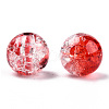 Transparent Crackle Acrylic Beads CACR-N004-01F-3