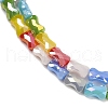 Electroplate Opaque Glass Beads Strands EGLA-G039-06A-03-3