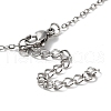 304 Stainless Steel Whistle Pendant Necklaces NJEW-P277-01P-3