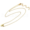 Ion Plating(IP) 304 Stainless Steel Pendant Necklaces NJEW-R050-01G-22-4