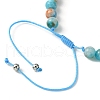 Natural Dyed White Jade Braided Bead Bracelets BJEW-JB09856-02-4