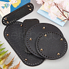 PU Leather Flat Round & Rectangle & Oval & Bag Bottom FIND-CA0001-08-5